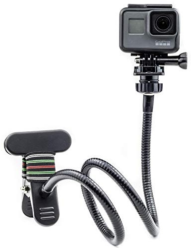 Digicharge Soporte de sujeción Flexible para cámaras, Soporte para cámaras de acción GoPro Lit Hero Hero13 13 MAX 2 Hero12 12, dji OSMO Action 5 Pro 4, Insta360 One, 11 Mini 10 9 8 7 Akaso