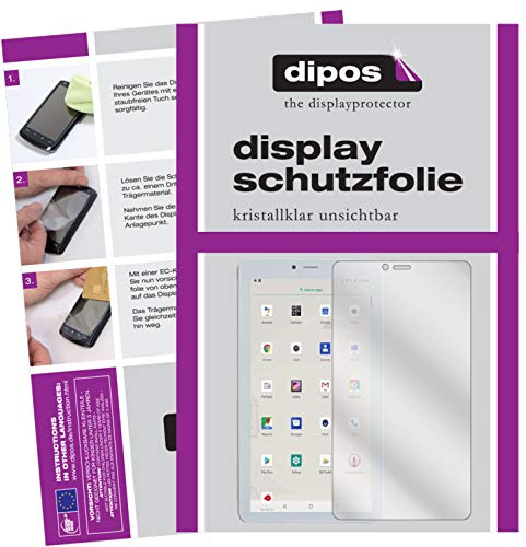 dipos 2x Displayschutzfolie klar für ibowin V7s 7 Zoll Tablet | Passt perfekt, Ultra-Dünn, kratzfest, blasenfrei, Case-Friendly, hüllenfreundlich, Fingerprint-kompatibel, selbstklebend