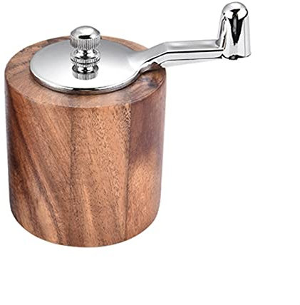 caihuashopping Moulin a Poivre Poivre en Bois Moulin salière Manuel céramique à Base d'épices Moulin à Assaisonnement réglable Cuisine Grossièreté Outils de Cuisine Salieres et Poivrieres
