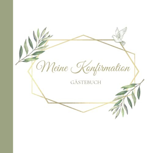 Meine Konfirmation Gästebuch: Erinnerungsbuch Konfirmation I Konfirmation Erinnerungsalbum zum Eintragen für persönliche Glückwünsche und Fotos I persönliches Geschenk für Konfirmand Konfirmandin