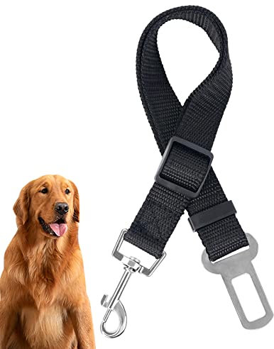Redamancy Anschnallgurt Hund Auto, Hundegurt fürs Auto, Hunde Sicherheitsgurt für Auto, Einstellbar Hundegurt Höchste Sicherheit für Alle Hunderassen und Katzen.