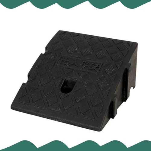 IMUNKT Bordsteinkanten Rampe, rutschfeste Schwellenrampe, Hohe 7 11 13 16 19cm, Leicht Kunststofframpe, Rollstuhlrampe, Autorampe, Für Auffahrt, Gehweg, Roller, Türschwellen(Black,25 * 45 * 19cm)