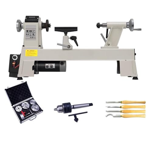 Mini Tour À Bois Multifonction 900 W, Avec Mandrin De 3,75 Pouces Et 4 Outils De Tournage Portatifs For Le Travail Du Bois, For Les Professionnels Du Travail Du Bois Et Les Amateurs De Bricolage