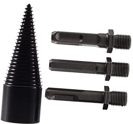 BCOATH Carbon Steel Firewood Drill Bit Countersink Drill Bit for Splitter Woodworking Tool