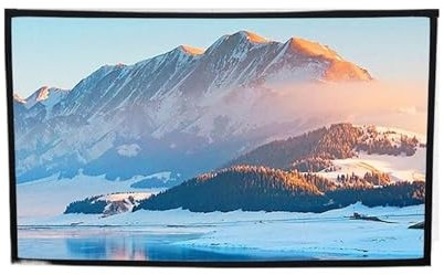 VNSMM Pantalla proyector Pantalla de proyección para Colgar en la Pared, Plegable, portátil, de poliéster, para Acampar al Aire Libre, proyección para Colgar en la Pared videoproyector(60 Inch)
