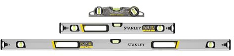 STANLEY Le pack à trois niveaux STANLEY FATMAX XTREME comprend un niveau de poutre de caisson de 60 cm, de poutre de caisson de 120 cm et un niveau de torpille magnétique, FMHT43681-1