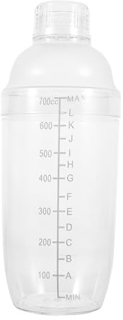 MOKKHNB Shaker Usare di e Cocktail per 700ml Plastico in Tecnologia da Chiusura Ermetica Facile Casa e Bar