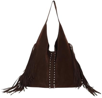 Faux Suede Hobo Bag for Women