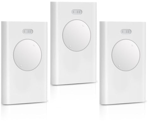 Lot de 3 télécommandes universelles FAAC 433 MHz pour portail et garage, télécommande 2 canaux compatible avec FAAC, remplacement pour modèles FAAC 433, programmation facile, distance jusqu'à 50m