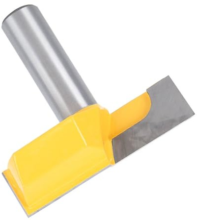 TOPINCN Broca Enrutadora de Carburo para Carpintería, Cuchillo de Limpieza Inferior Duradero para Carpinteros, Broca Enrutadora de Molduras de MDF de Acero para Fresa, Diámetro de 2,2 Pulgadas para