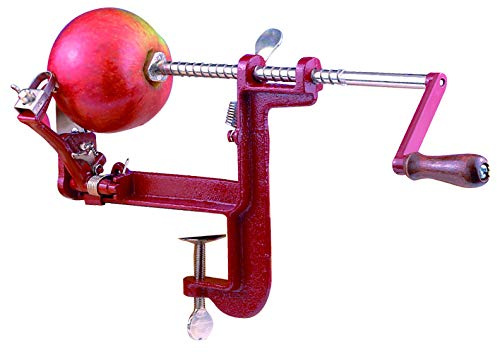 Le Petit Mitron - Pèle-Légumes Rouge Acier Inoxydable Modern avec Prise Serrée