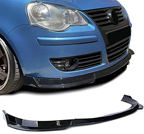 Cup Frontspoiler Lippe Schwarz Glanz für VW Polo 9N3 05-09