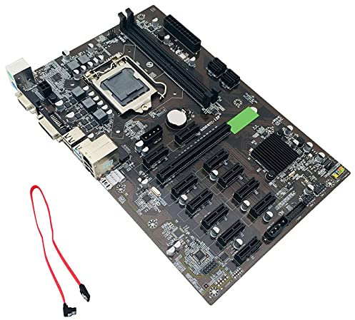 B250 BTC Carte mère de minage LGA 1151 DDR4 12 emplacements pour carte graphique SATA3.0 USB 3.0 faible pour minage BTC
