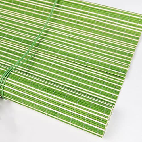 Bambus Rollo Dekoratives Bambusrollo Atmungsaktiver Staubdicht Jalousine Lichtfilternde Sichtschutz Raffrollos Schattierungsrate 85%, für Schlafzimmer, Küche, Badezimmer (130×250cm)