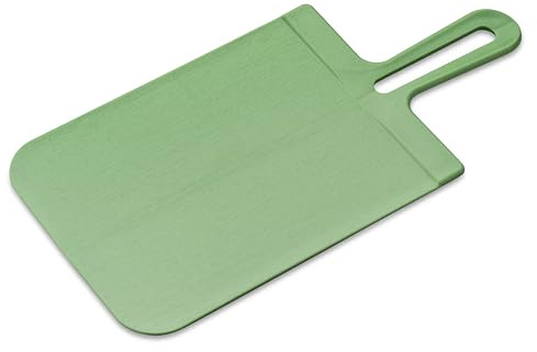 Koziol SNAP S & L Schneidebrett | faltbar, mit Griff, klingenschonend | biozirkulärer Kunststoff, langlebig, kompakt, spülmaschinengeeignet | Küche, Haushalt (nature leaf green, S)