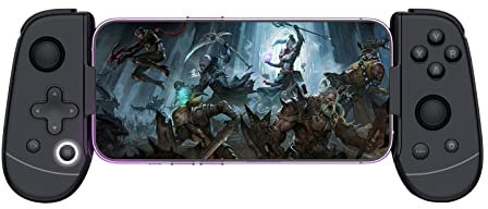 leadjoy M1B Móvil Mando de Juego para iPhone,Admite el Emulador Egg-3DS -- PS Remote Play, Xbox Cloud, Steam Link, GeForce NOW, MFi Apple Arcade Games - Disparador de Efecto Hall y Baja Latencia