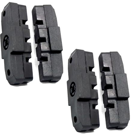 Alles-Rad | Bremsschuhe für Magura HS11/ HS22/ HS33 50 mm schwarz | für MAGURA Hydraulikbremse Felgenbremse - Set für vorne und hinten - Bremsbeläge Bremsklötze Bremsbacken Bremsgummi (8, 50mm)