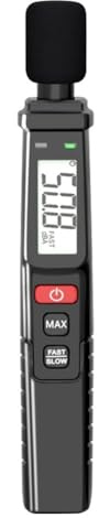 yomoe Mètre de Bruit Numérique Sonomètre Portatif DB Mètre Pondéré A 30-130dB Instrument de Mesure Audio Moniteur de Décibels