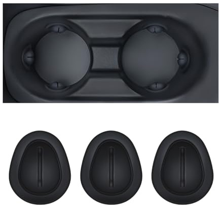 Adunsiaoto Cup Holder Inserts for Car Console, Silicone Water Cups Clip, Auto Drink Bottle Holder Water Cup Limiter, Universal Self-adhesive Bottle Stabilizer Limiter Auto Accessories(3 Pieces)