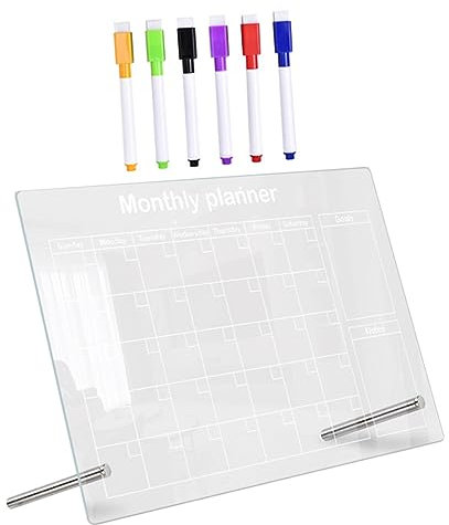 BCOATH Acryl-memoboard Transparent Ohne Rahmen Acryl-notizboard Für Schule Studenten Nachrichten Hinweis Board Für Home Büro