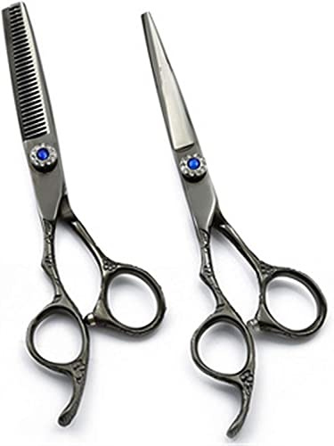 Friseurschere, Haarschere, professionelle Friseurschere für Linkshänder, Effilierschere für den Salon, den Friseur oder den Heimgebrauch, leicht und scharf,2 Stück