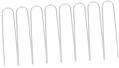 MUELODSIC Piquets en U pour Jardinage Lot de 8 Piquets Métalliques Résistants Fixation de Tapis et Tentes Outils de Camping et Paysage pour Activités Extérieures