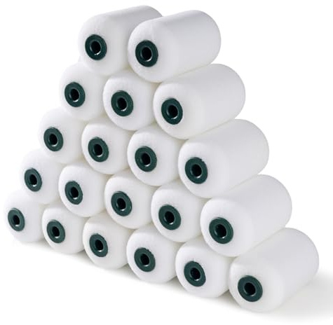 YiBaiBrush Foam Paint Roller, 20 Pack 2 Inch Foam Rollers, 2 Inch Paint Roller Sleeves, Small Foam Roller for Painting, Mini Rollers for Painting Small and Hard to Reach Spaces