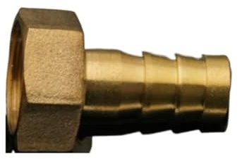 1 pieza de accesorios de tubería de latón con diámetro interior de 3 mm a 25 mm, conector de manguera M6-M22 y rosca hembra de 1/8'', 1/4'', 3/8'' y 1/2'' for combustible, aire, gas, agua, tubo de ace