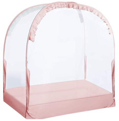 Cradle Shade Pavilion - Copertura anteriore a cupola, coperchio di riposo | Tenda portatile per cestino di Mosè, rifugio da campeggio, copertura per bambini, asilo Hideaway, padiglione pazzesco