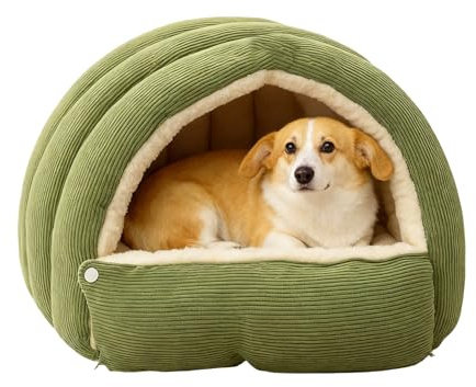 MFYOUPK Lit couvert pour chat – Niche pour chien | Lit doux pour chatons, chiots, chats, chiens, intérieur, salon, extérieur, chambre à coucher, maison d'hiver