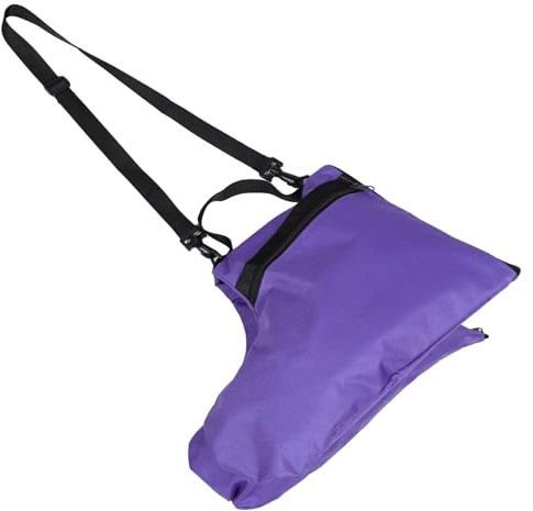 Veemoon Bolsa para Patines de Hielo Morada 20l con Correa Hombro, Bolsa de Almacenamiento Portátil para Equipo de Patinaje Artístico y Deportes al Aire Libre
