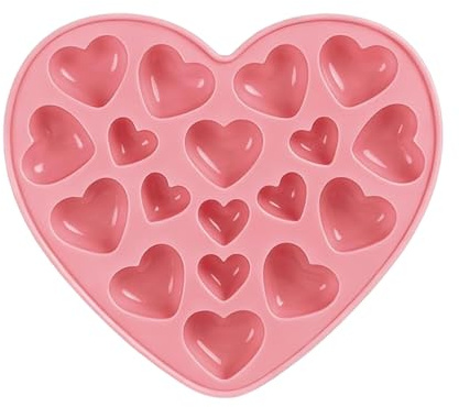 Erconsso Herz Schokoladenform | 18 Herzförmige Hohlformen Lebensmittelechtes Silikon Backform Bonbonform,Valentinstag Backzubehör | für Gelees, Feiern, Büro, Zuhause, Schule & Wohnung