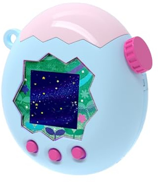 Genérico Adecuado para Tamagotchi Paradise Máquina Virtual para Mascotas Carcasa Dura para PC Cubierta Protectora Resistente a Caídas (Parte Superior Rosa Claro + Parte Inferior Azul Claro)