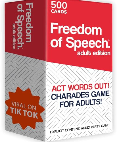 Freedom Of Speech Board Games for Adults - Party Games Adult | Freedom of Speech Card Games for Adults - Guess The Word - Fast-Paced - Extremely Easy to Play - Funny Games for Party Night