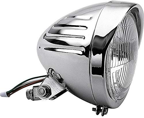 Paaschburg & Wunderlich P&W Motorrad-Scheinwerfer Old Style Hauptscheinwerfer 1-Punkt chrom