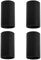 Klighten 4 Pcs Faretto a Soffitto Rotonda Nero, Attacco GU10, Plafoniera in Alluminio Montaggio superficiale Lampada da soffitto per cucina, soggiorno, corridoio, 56 x 100mm, lampadina non inclusa