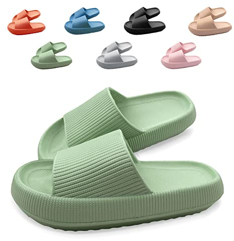 Neteson Claquettes Femme Homme Antidérapante Pantoufles de Douche Soft