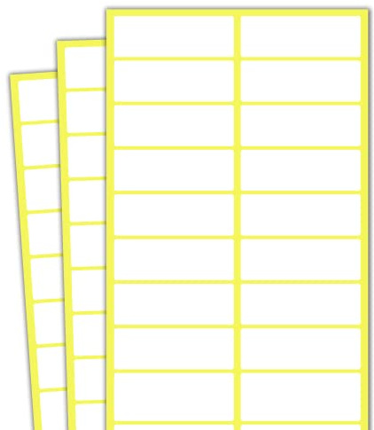 38 x 13 mm, Etichette Adesive Bianche - 1000 Pezzi