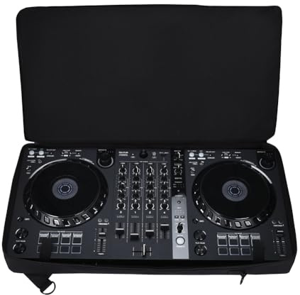 Janjunsi Sac de Rangement pour Table de Mixage DJ Compatible avec Pioneer DDJ-FLX6/DDJ-SX/DDJ-SX2/DDJ-SX3 - Mallette Portable pour Contrôleur DJ, avec Bandoulière Réglable