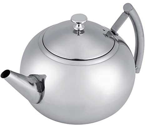 Bollitore per Teiera in Acciaio Inossidabile da 2 Litri con Filtro Infusore Rimovibile 201 Teiera per caffè