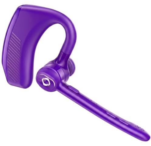 Bluetooth Headset Wireless Earpiece iPhone Android Wireless Charging Case Microphone Earpiece Handsfree Single Ear Headset LED Digital Display Phones Computer Work 180H Playtime 1000mAh Drivers