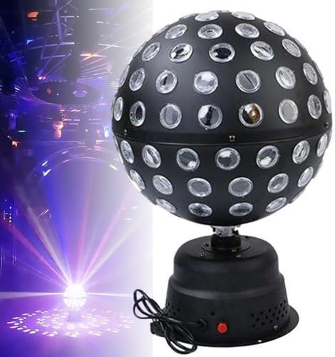 Sfera Da Discoteca Rotante, Illuminazione Da Discoteca Con Luci A LED, 9 Colori, Strobo Controllato Dalla Voce Intelligente, Sfera A LED Rotante Per Spettacoli Di Luce DJ, Feste, Illuminazione, Natale
