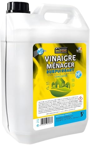 Vinagre blanco de uso doméstico 14° 5L - Producción francesa