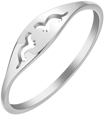 Sopodbacker Rings Ring Ringe Damen Bijouterie Herren Otter Knöchelring Für Frauen Männer Tier Haustier Liebhaber Accessoires Silber