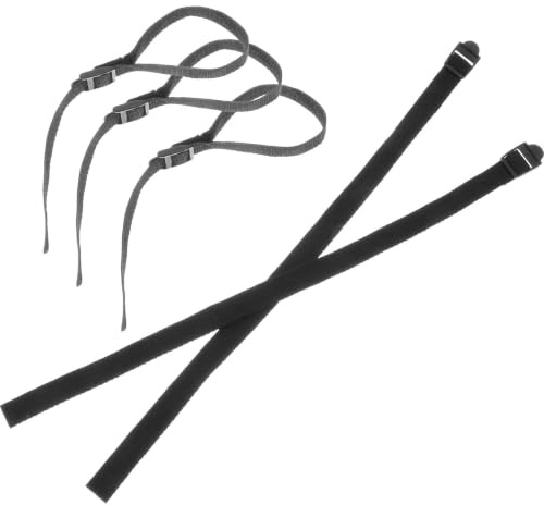Lot de 5 Dragonnes pour Canne de Marche - Dragonnes Noires Universelles - Sangles de Poignet Antidérapantes pour Canne de Marche, Ski et Randonnée - Accessoires pour Cannes pour Personnes âgées