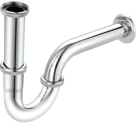 MagiDeal Sifón de Acero Inoxidable para Fregadero, Desagüe Ajustable para Lavabo, Cocina, Dormitorio O Baño, 40 cm