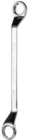 QUARKZMAN 45 Grad Offset Ringschlüssel 30mm x 32mm Metrisch 12-Punkt Spiegelverchromter Legierter Stahl Doppelringmaulschlüssel Lang Industriequalität Torx Ringmaulschlüssel Reparatur