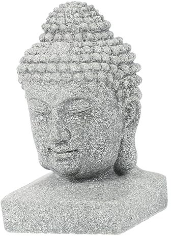 ERINGOGO Statuetta Di Buddha Decorativa Per Acquario e Giardino Figura Zen Per Decorazione Interna Ed Esterna Elegante Scultura Di Buddha Per Casa e Ufficio