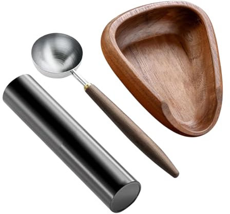 Kaffeebohne Dosierung Tasse - Holzdosierung Tasse Mit Löffel & Sprühflasche | Präzisionskaffee -Messwerkzeug Für Baristas | Start-, Café- Und Restaurantgebrauch | Essential Coffee Brewing Accessoire K