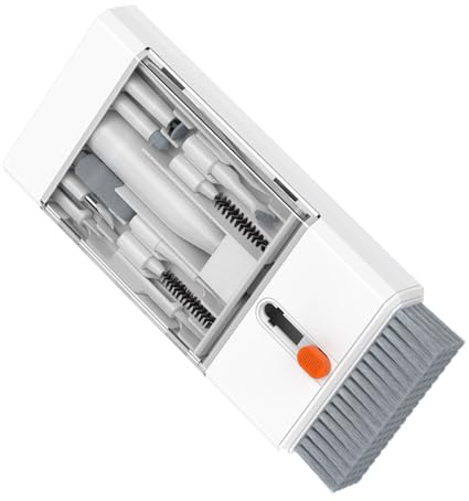 Kits de limpieza multiunción 22 en 1 para teclados, auriculares, teléfonos, incluye funda de almacenamiento de tela de microfibra de cepillo, extractor de teclas para teclados mecánicos